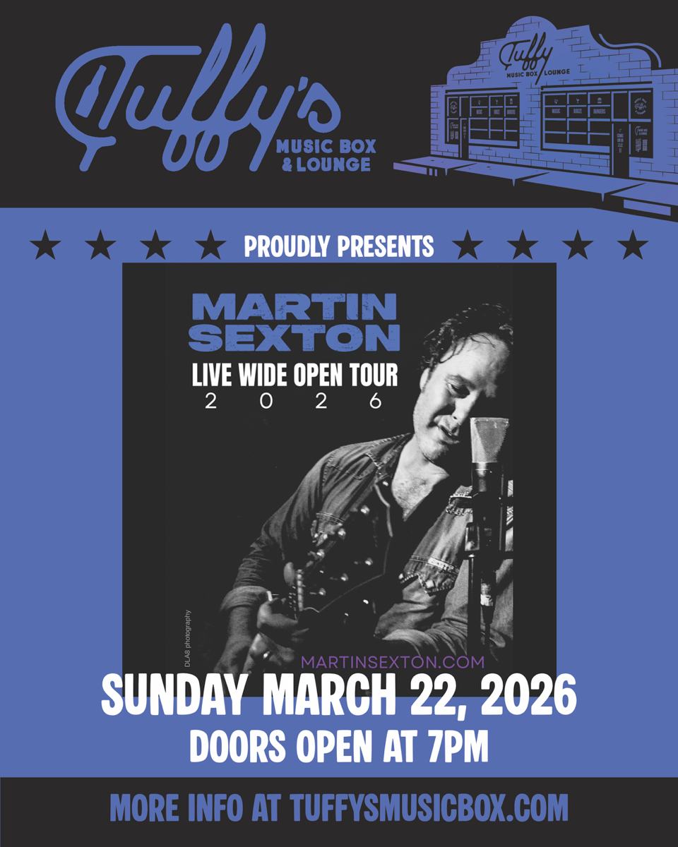 Martin Sexton Live Wide Open Tour Poster 2026